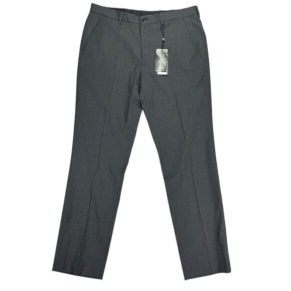 Armani Exchange Mens Wool Flat Front Modern Fit Suit Pants Gray 34x29